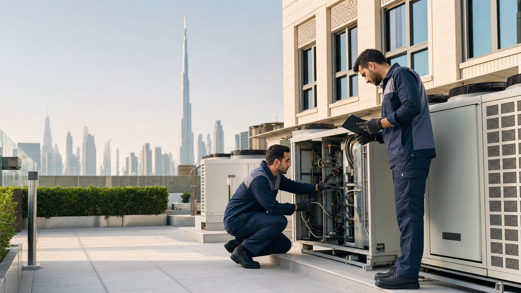 Hotel AC maintenance contract Dubai for commercial HVAC systems