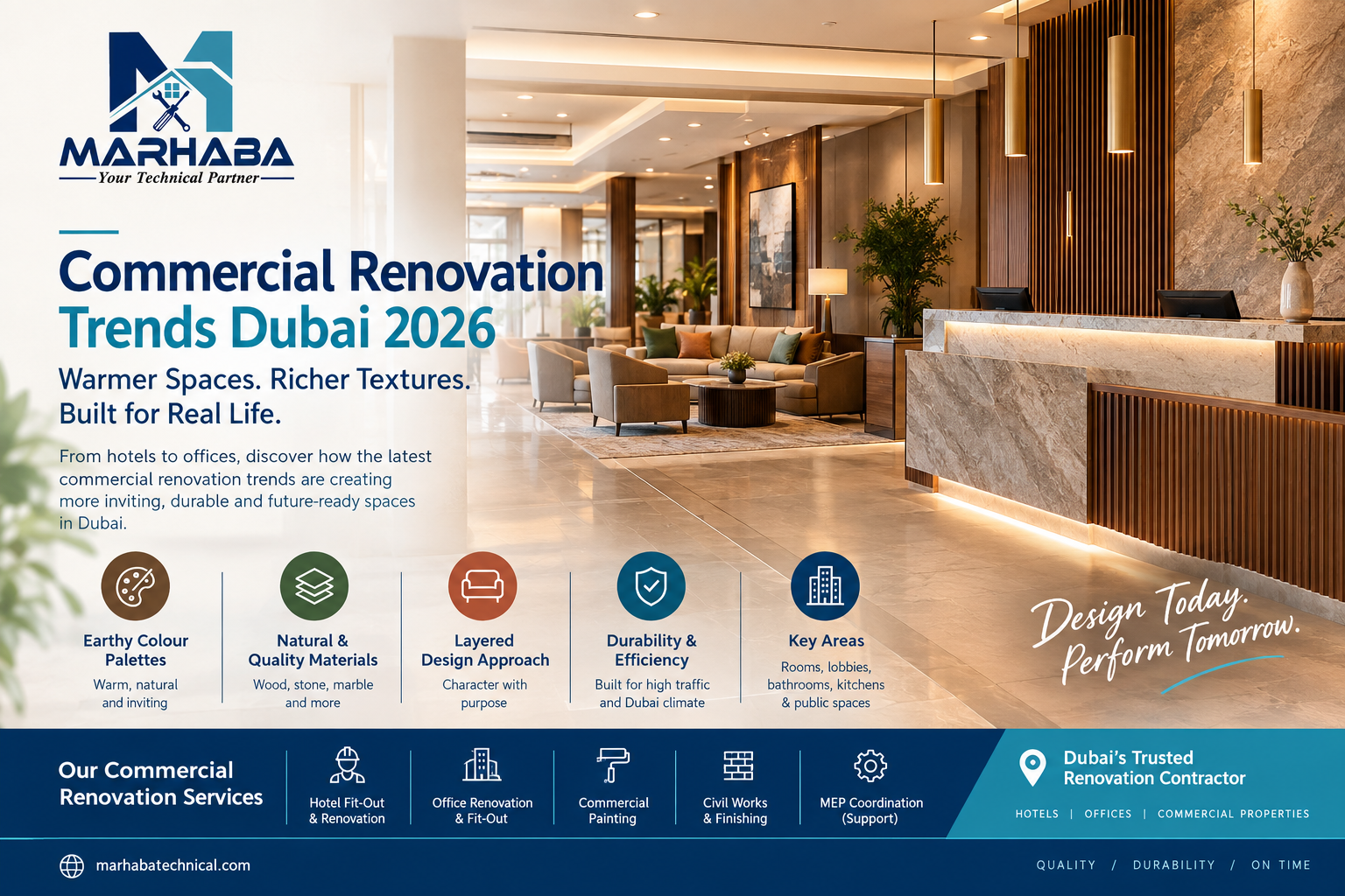 commercial renovation trends Dubai 2026