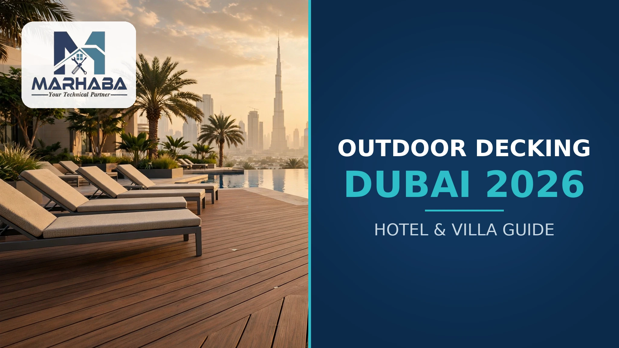Outdoor decking Dubai 2026 - hotel and villa guide by Marhaba Technical