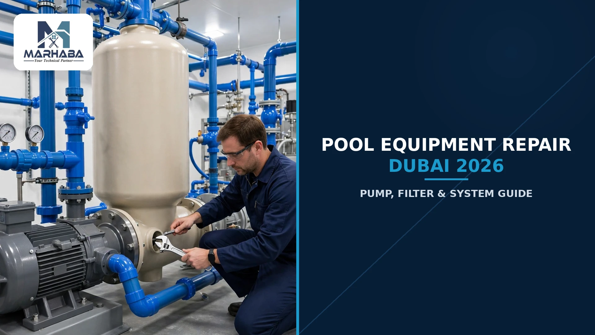 Pool equipment repair Dubai 2026 - pump, filter and system guide by Marhaba Technical
